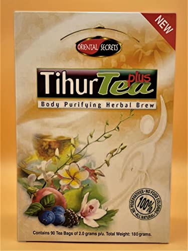 Sodot Hamizrach Kosher Tihur Tea Plus with Green Tea Body Purifying Herbal Brew 90 Tea Bags
