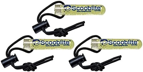 Value Pack of 3 - New Scooblite 3 Inch Reusable Glow Stick for Scuba Divers, Snorkelers, and Boaters/FBM