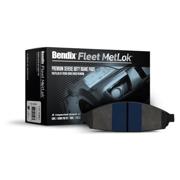 Image of Bendix Fleet Metlok MKD1707FM Semi-Metallic Rear Brake Pads for Select Models Cadillac Escalade,Escalade ESV,Chevrolet Cheyenne,Silverado 1500,1500 LD,Suburban,Tahoe,GMC Sierra,Limited,Yukon
