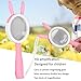 Magnifying Glass for Reading, Cartoon Pink Rabbits Handheld HD Reading Magnifying Glass Portable Reading Magnifying Loupe for Elderly Reading