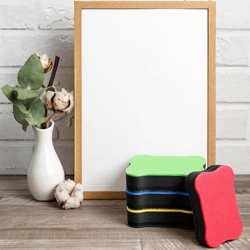 Image of Duster for White Board, 4PCS Colorful Whiteboard Erasers, Duster for Black Board, 7cm x 4cm Small White Board Cleaner for Office, Classroom, Conference Room