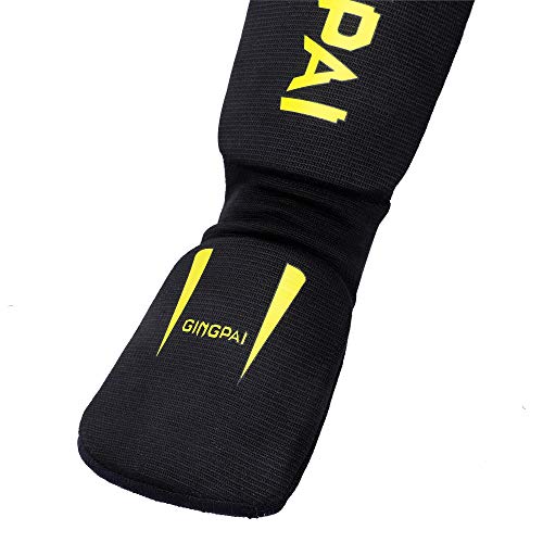 image for GINGPAI BOXING Combat Sports Washable MMA Elastic Cloth Shin&Instep Pa