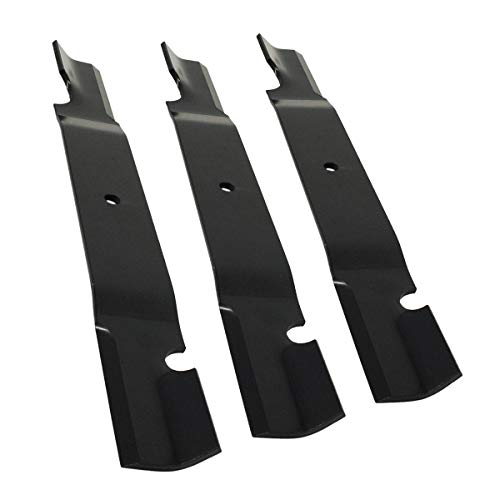 Grasshopper Set of 3 Mower 21 High-Lift Notch Lawn Mower Blades GrassMax Blade for All 61 FrontMount and MidMount Duramax Decks OEM Yard Mowing Replacement Part 320245