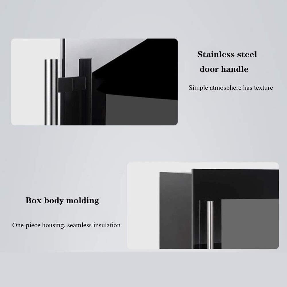 24-Bottle Intelligent Wine Cooler, Built-in Wine Cabinet with Beech Wood Shelves, Compressor Refrigeration, UV Cut, Touch Screen Temperature Control