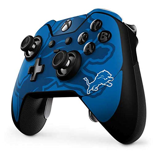 Skinit Decal Gaming Skin Compatible with Xbox One Elite Controller - Officially Licensed NFL Detroit Lions Double Vision Design