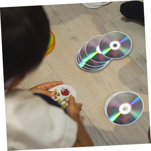 Disques CD Décoratifs Argentés de Haute Précision avec Bords Lisses - 3