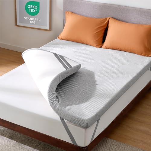 Bedsure Matratzen Topper 180x200cm, 7,5cm Höhe Matratzentopper, H2&H3 Gel Memory Foam...
