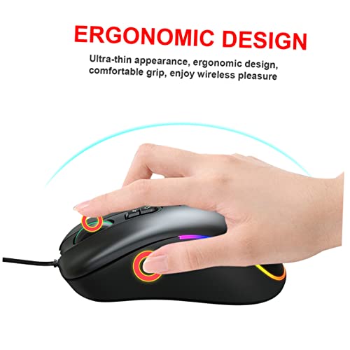 Ratón de computadora SHINEOFI programable para evitar fallos 7