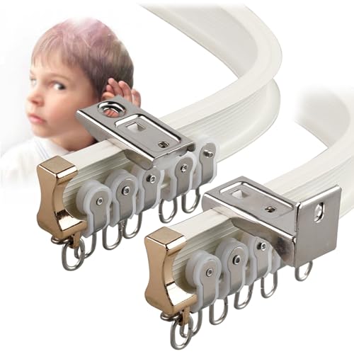 Bendable Curtain Tracks Set for Shower Room Divider