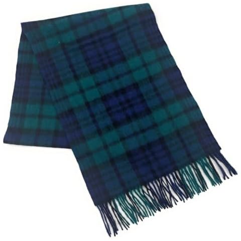 Extra Wide Lambswool Scarf in Black Watch Cover