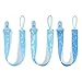Littleforbig Adult Pacifier Clip Little Trunks 3 Paci Clips Set - Blue