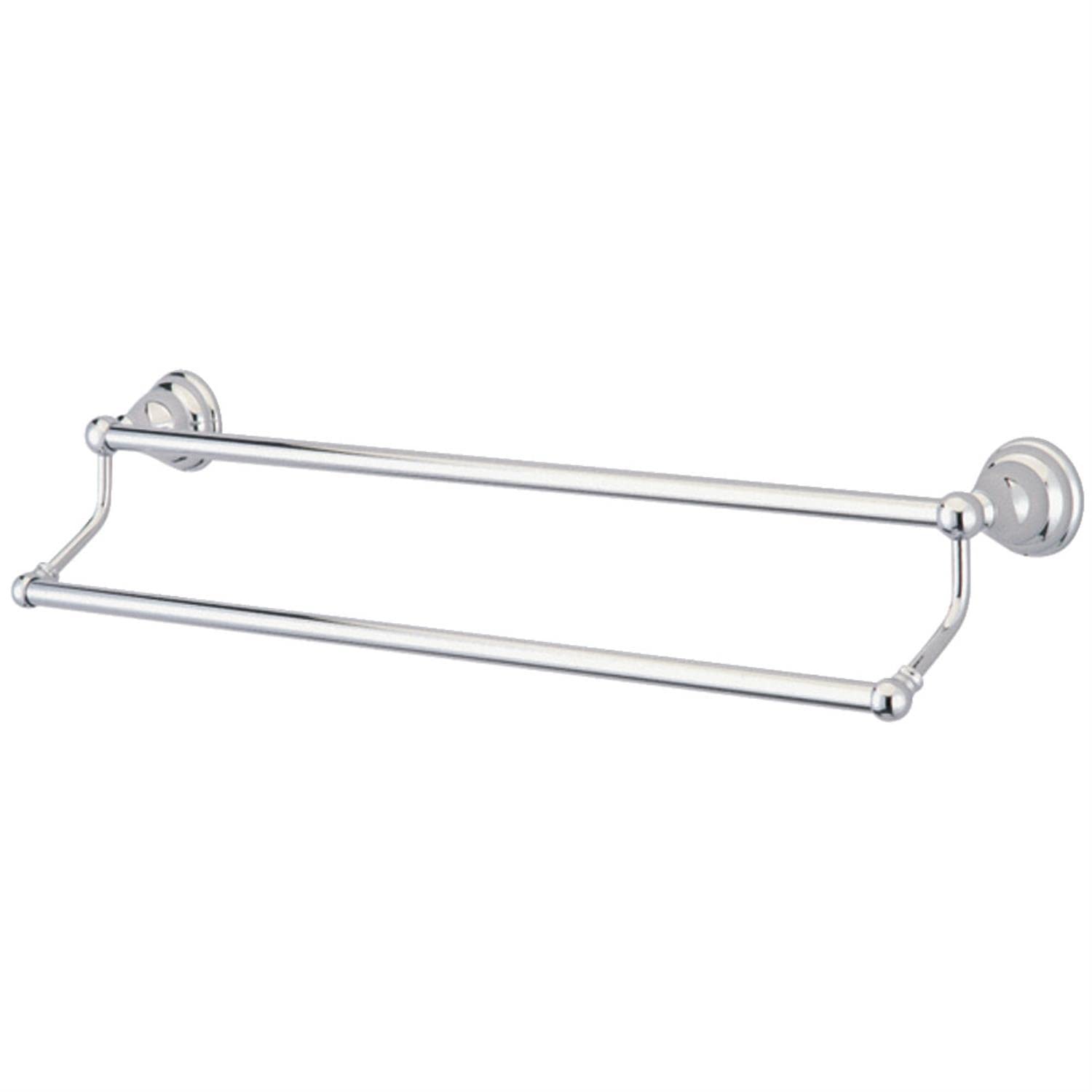 Barre porte-serviette double gain de place pour douche et baignoire