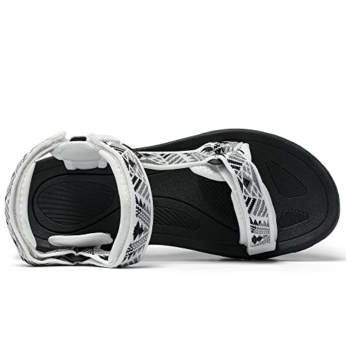 Image of Women's Hiking Sport Sandals Water Outdoor Athletic Shoes With Arch Support Adjustable Velcro Beach Shoes