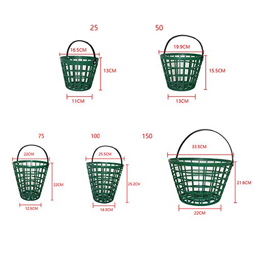 Letar Outdoor Golf Ball Basket Carrying With Handle Nylon Home Storage Container, Storage Basket, Green #TOP4