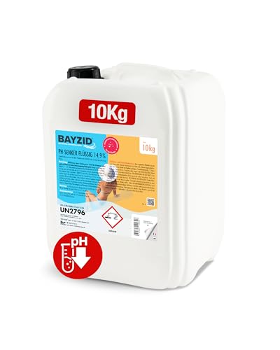 1 x 10 kg BAYZID pH Senker Minus 14 9% von Höfer Chemie für Pool & Schwimmbad zur Senkung des pH Werts