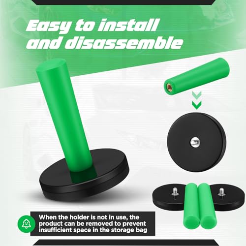 Image of 16 Pcs Green Car Vinyl Wrap Magnets Holder Tool Kits for Car Wrapping and Crafts Sign Making Window Tint Tools Magnets