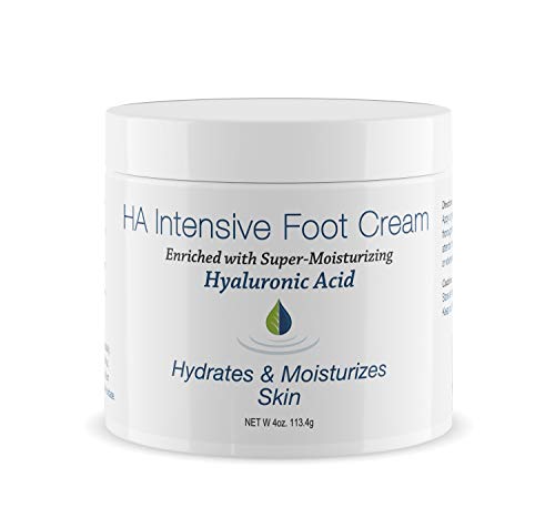 Hyalogic Hyaluronic Acid Foot Cream: Hydrates & Moisturizes Skin- Intensive Foot Moisturizer, Foot Lotion For Calluses & Dry Skin (4 Oz.) #TOP6