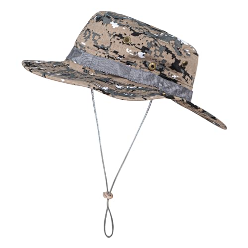 Sun Hats for Men Women Boonie Hat UPF 50+ Bucket Hat Wide Brim UV Protection Fishing Hiking Safari Outdoor Hats