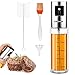 Spryskiwacz do oleju, butelka z ulepszoną dyszą, przezroczysty dozownik oleju, 100 ml, butelka z rozpylaczem, szklana butelka do grillowania, przygotowywania sałatek, gotowania, BBQ, smażenia, 1 sztuka