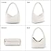 LIKEBAG Woven Handbag for Woman Vegan Leather Shoulder bag and Purse Small Fashion Shopper Totes Ladies Underarm Bags (White)