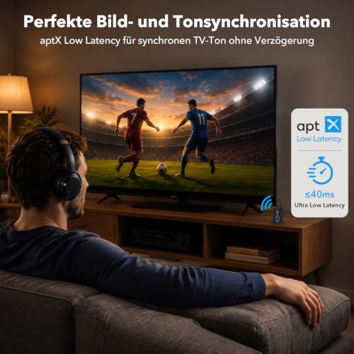 1Mii ML300 Bluetooth Adapter für TV und Kopfhörer, Transmitter & Empfänger – Ansicht 5