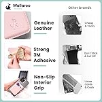 Premium-Leather-Credit-Card-Holder-Stick-On-Wallet-iPhone-Android-Smartphones-Rose-Gold-Leather-Wallaroo