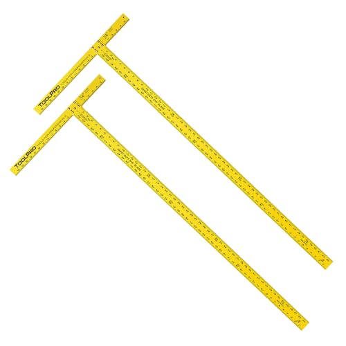 ToolPro Heat Treated Aluminum Drywall T-Square (2 Pack)