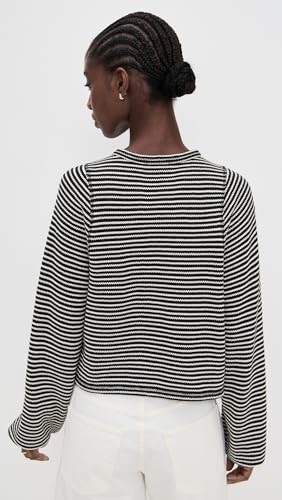 Madewell Women's Striped Curved Long-Sleeve Tee3