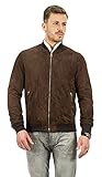 Pelletterie Borghese | Rentier Wildlederjacke Herren Dunkelbraun | Wildleder-Bomber | Echtes Leder | Lederjacke | Frühling | Jacke | Made in Italy | A101SSM (46)