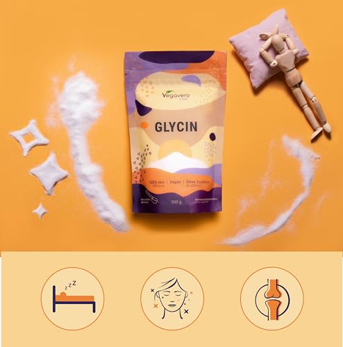 Glicina Vegavero® | 300 G In Polvere | 100% L-Glicina Pura | Senza Additivi | Integratore Per Dormire Meglio E Per Articolazioni | Con Misurino | Vegan - 6