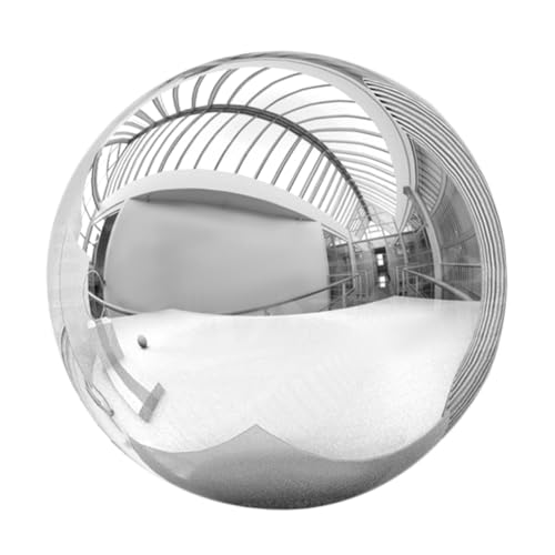 VICASKY Garden Mirror Spheres: Large Purple Stainless Steel Ball Polished Reflective Gazing Ball Outdoor