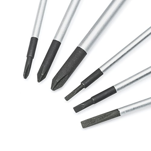 GEARWRENCH 6 Pc. Mini Dual Material Screwdriver Set, Phillips/Slotted - 80055