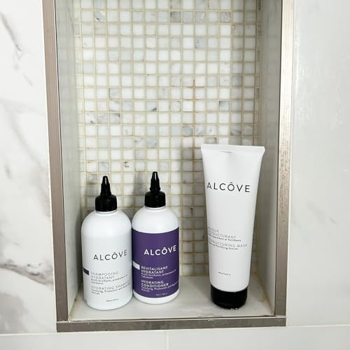 Alcôve - Hydrating Shampoo & Conditioner Duo - All Hair Types - Sulfate-Free - Moisturizing & Nourishing - With Evening Primrose Oil - Mango Extract - Argan Oil - Anti-Frizz - Color-Safe - 10oz4