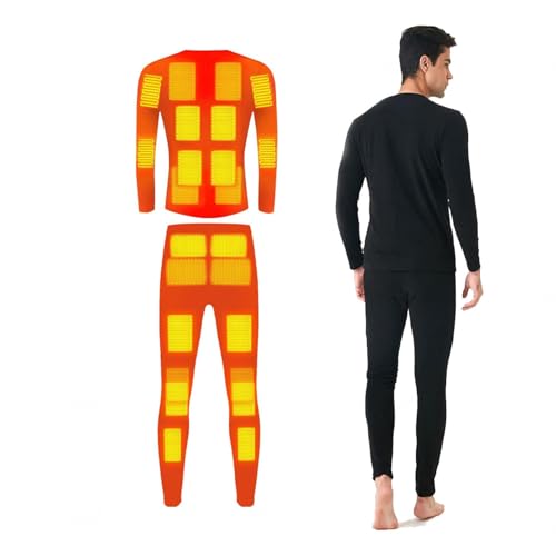 Delyx Heated Thermal Underwear For Men Heated Underwear More Lightweight, Heated Motorcycle Clothing, 22 Carbon Fiber USB Heating Elements Heated Pants Snowsuit Men,3XL Delyx Heated Thermal Underwear For Men Heated Underwear More Lightweight, Heated Motorcycle Clothing, 22 Carbon Fiber USB Heating Elements Heated Pants Snowsuit Men,3XL