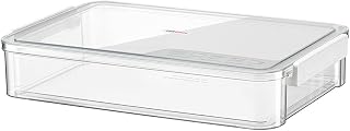 KICHOUSE Stackable Document Organizer Box Small File Folder Storage Container for Office Paper Filing and Home Document Management