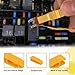 HEVLE 10PCS Automobile Fuse Puller Fuse Extraction Tool, Car Fuse Puller, Mini Plastic Fuse Pullers, Professional Fuse Removal Tool, Car Accessories for Car Motorcycle Truck (10PCS)