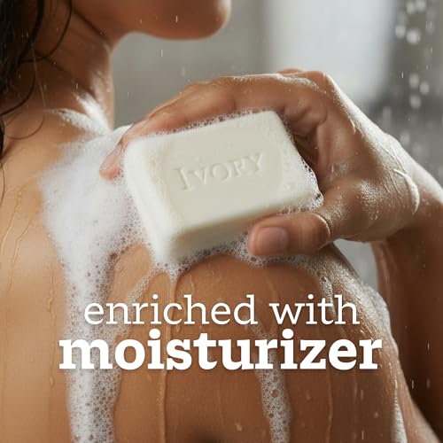Image of Ivory Gentle Bar Soap, Designed for Whole Family, 99.44% Pure Formula, Plant-Based Cleanser, Made Without Heavy Perfumes, Parabens & Phthalates, For All Skin Types, Original Scent, 3.17 oz (3 Count)