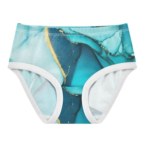 Cotton Toddlers Underwear Floral Turquoise Marble Panties for Girl Animal Briefs Underpants 2t