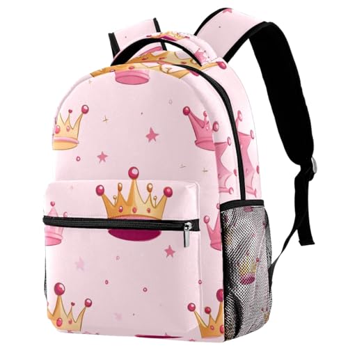 Sac à dos de campus de voyage rose imprimé fraises mixte taille unique
