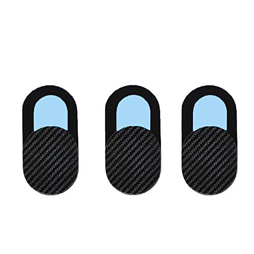 ATiC ウェブカメラカバー スライドwebカメラカバー プライバシー保護 盗撮、覗き見防止機能付き 超薄型 3個セット ノートパソコン、デスクトップ、PC、iMac、Macboook、iPad、スマートフォンなどに適応 Black