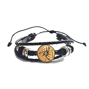 Trinacria Pentagram Sieraden Magic Armband Occult Bangle,Mythologie Mystery pedant-JV243