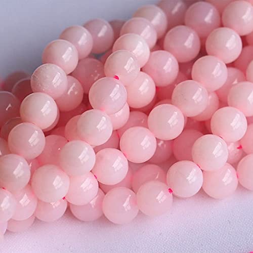 Perles de jaspe rose du Pérou haut de gamme 6mm pour joaillerie et colliers de luxe