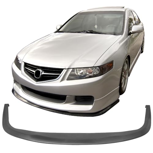 Universal Front Lip, CS Style Unpainted Black Polyurethane (PU) Spoiler Splitter Valance Chin Bodykit by IKON MOTORSPORTS