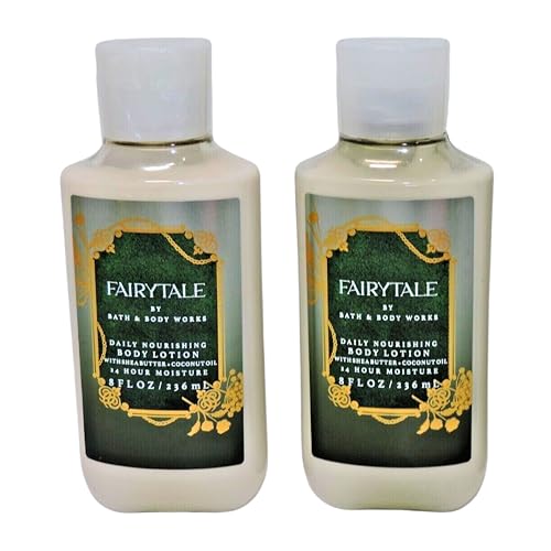Bath and Body Works Body Lotion Set of 2 8oz Each (Fairytale)