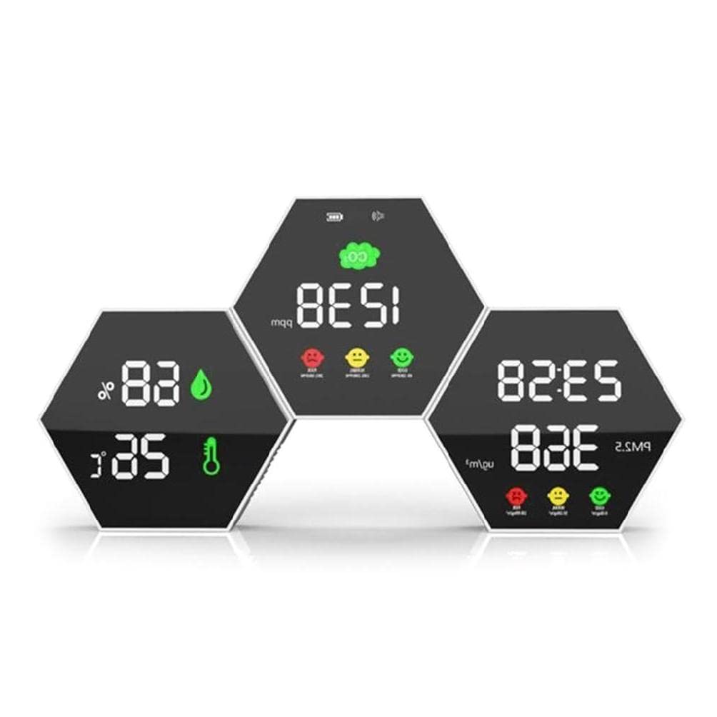 Amazon.co.jp: 空気品質モニター アラーム付き 二酸化炭素検出器 PM2.5