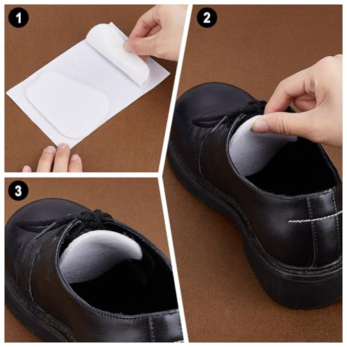 10 pares almohadillas adhesivas de fieltro para calzado miniatura 3