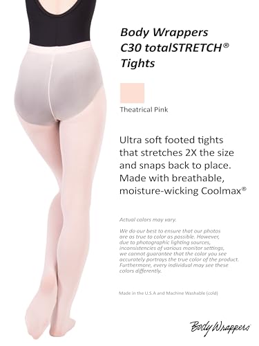 Body Wrappers C30 Girls Total Stretch Footed Tights3