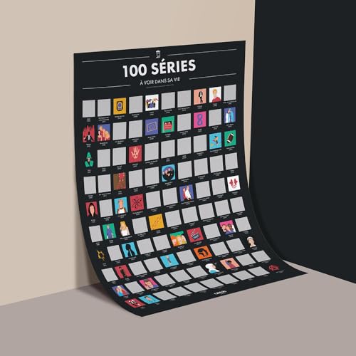 Affiche séries à gratter Opari 70x50cm l'idée cadeau pop culture idéale