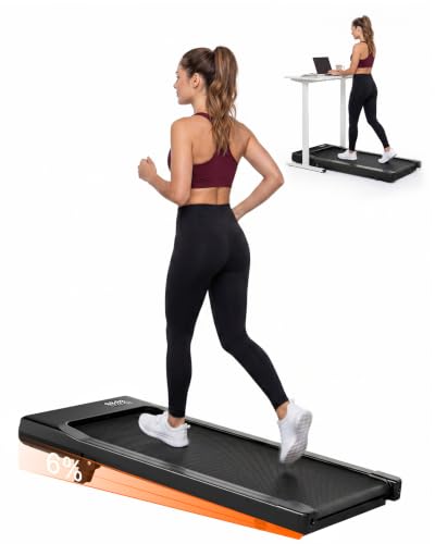 Image of Superun Walking Pad with 6% Incline, Under Desk Treadmill for Home Office, 3 in 1 Portable Walking pad Treadmill with Remote Control, 2.5HP Quiet Mini Treadmills, 300 lbs Capacity