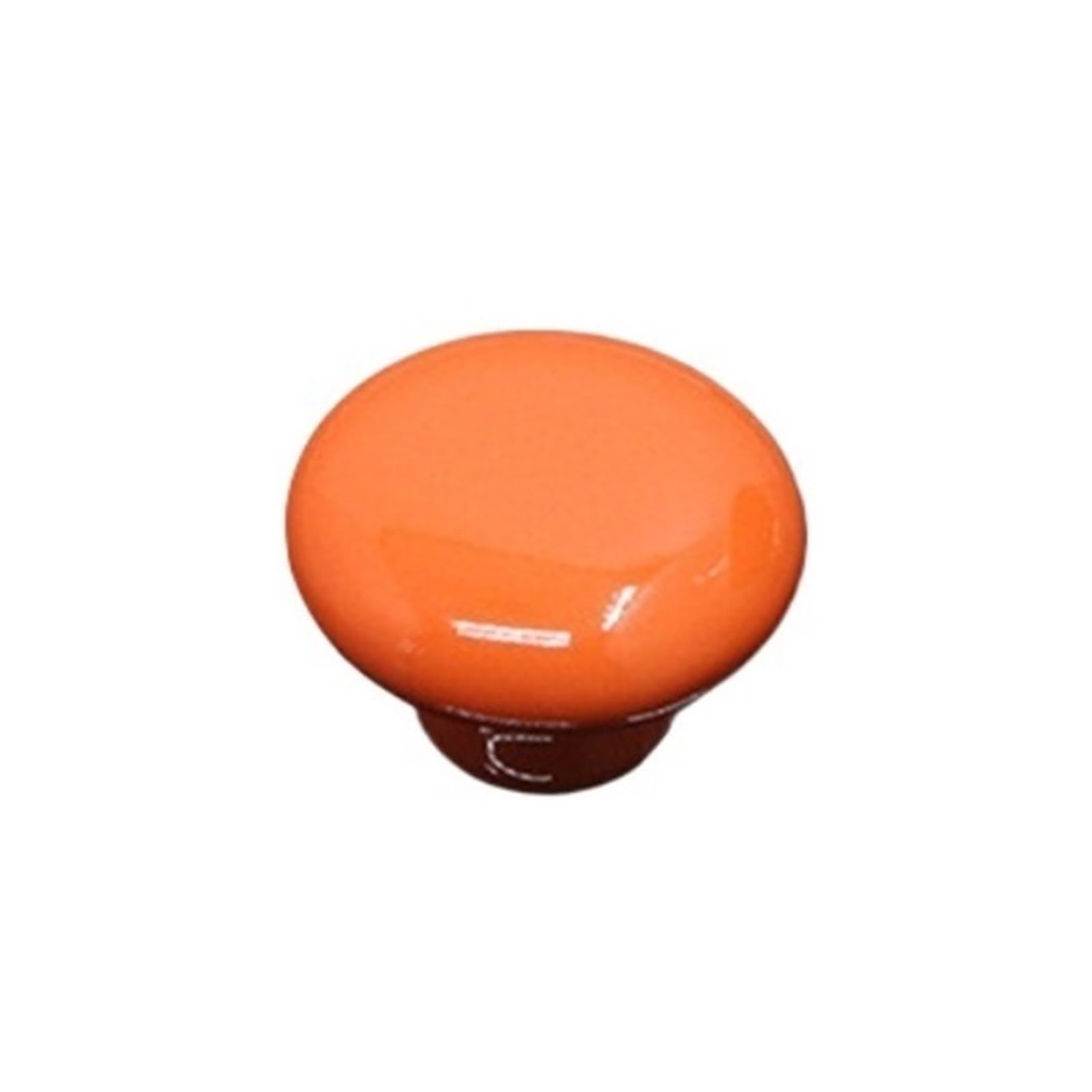 WonJoxel Spherical Crystal Door Knobs 6PCS Ceramic Cabinet Knob Colorfull Children Handles for Furniture Drawer Knobs Cupboard Pulls Kitchen Gabinete Gamer(Orange-32mm)